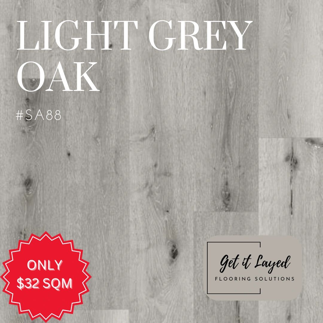 Light Grey Oak Hybrid Flooring