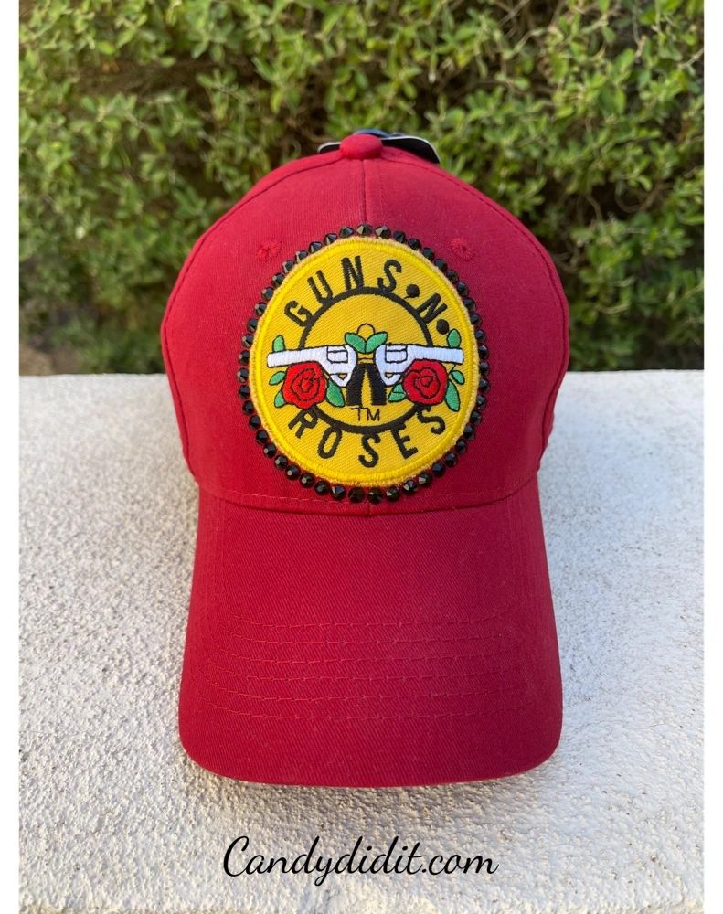 Guns N Roses Rock And Roll Bling Ball Cap
