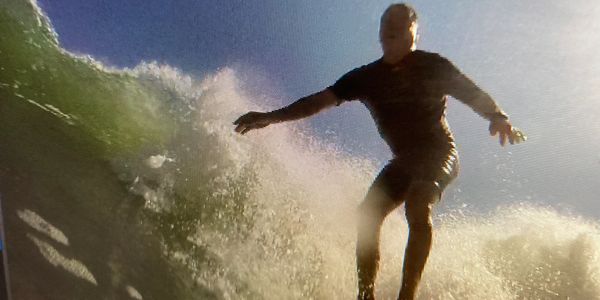Closeup shot of a man doing adventure