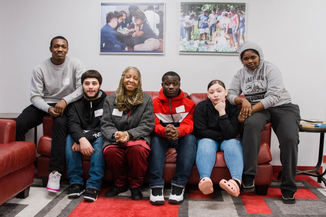 Participants of NOFA’s Rootskills 2019 Conference: Bernard Harvey, Brian Medina, Sister Anna Muhammed (NOFA Mass), Omar Cobbins, Kyanna Rios, and Arianna Lounds.