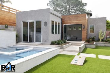 Beverly Hills new pool installation and complete backyard remodeling.