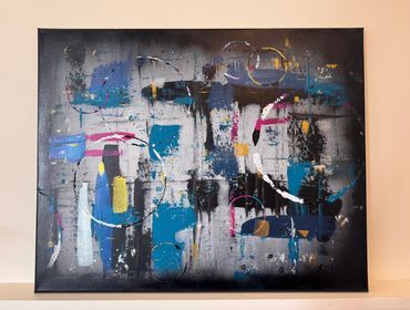 "Flicka Flocka Blotter"
24" x 30"
Acrylic 
2026