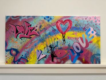 "Light of Love"
24" x 48"
Acrylic
2024