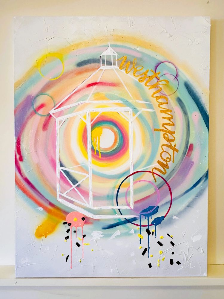 "The Gazebo Flow"
40" x  30"
Acrylic
2026