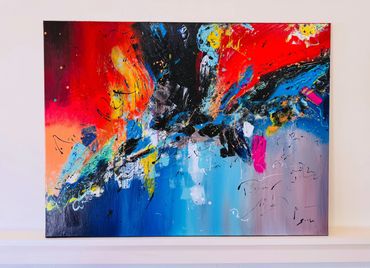 "Turned Around Inside"
A Tribute to  Liubov Kuptsova
38" x 48"
Acrylic
2025