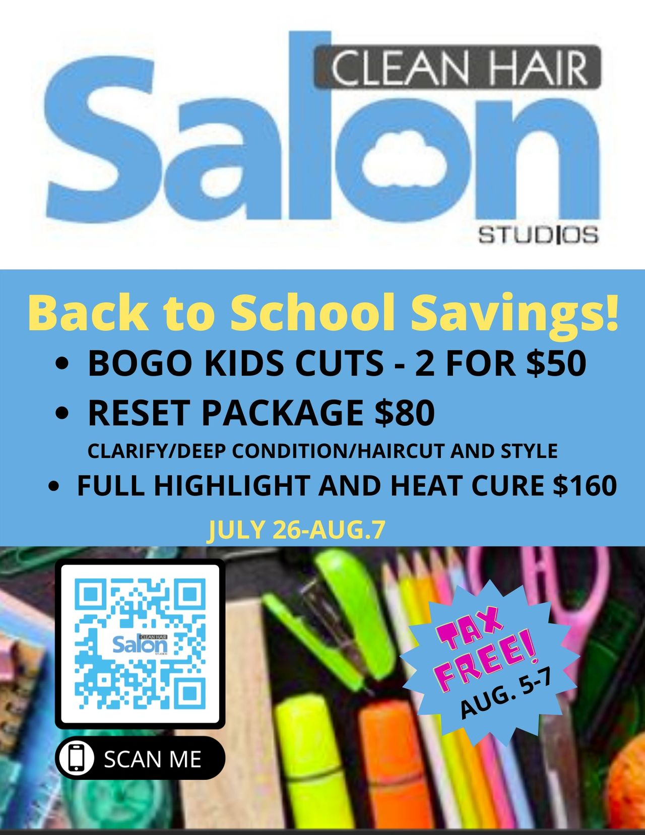 Back to School Savings!