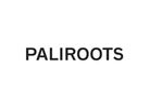 Minimalist logo with the text 'PALIROOTS' in bold black letters on a white background.