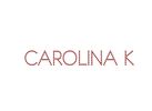 Minimalist logo with 'CAROLINA K' in thin, elegant font.