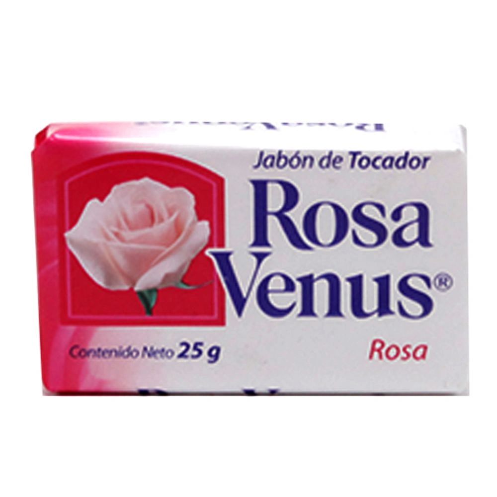 Jabón De Tocador Rosa Venus Barra de 25 Gramos