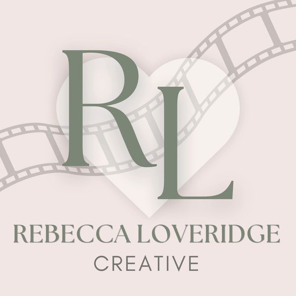 Logo with initials RL and creative text.