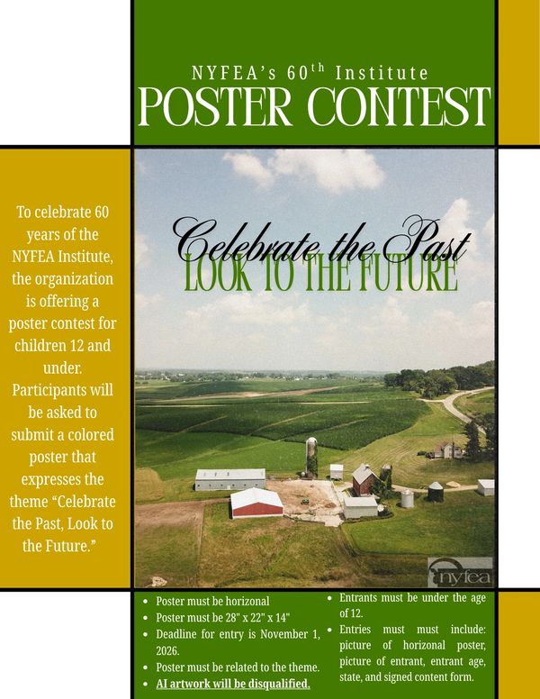 Poster contest celebrating NYFEA's 60th anniversary for children 12 and under.