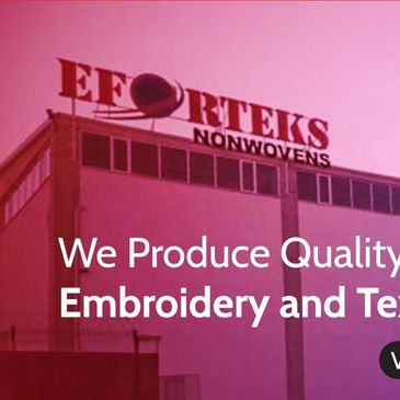 Eforteks Fabrika
Efor Tela
Efor Nakış Telası
Efortek
Nakış Telası
Yapışkan Kağıt Tela
Double Dot 