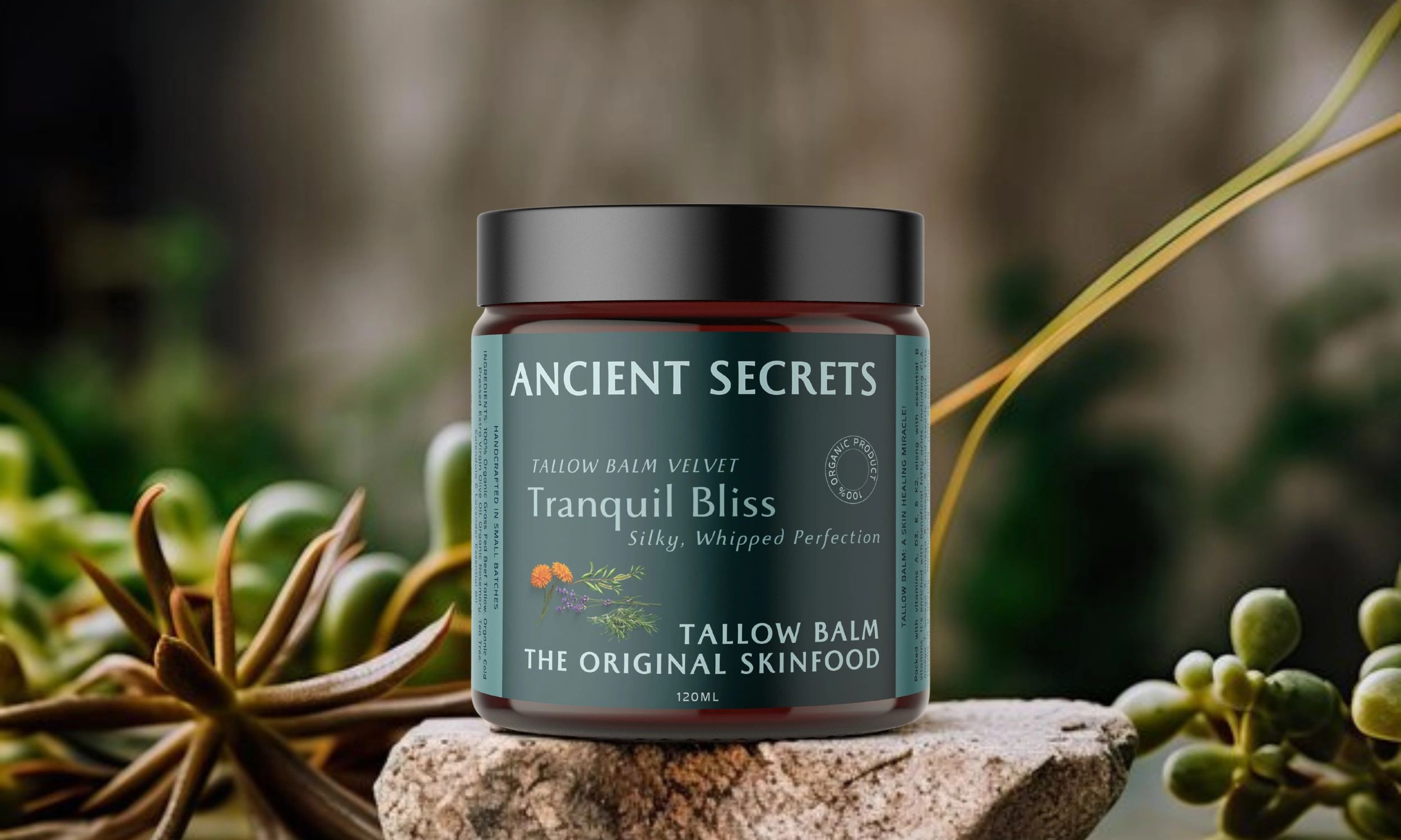 Ancient Secrets, Tallow Balm The Original Skinfood, Tallow Balm Velvet: Tranquil Bliss