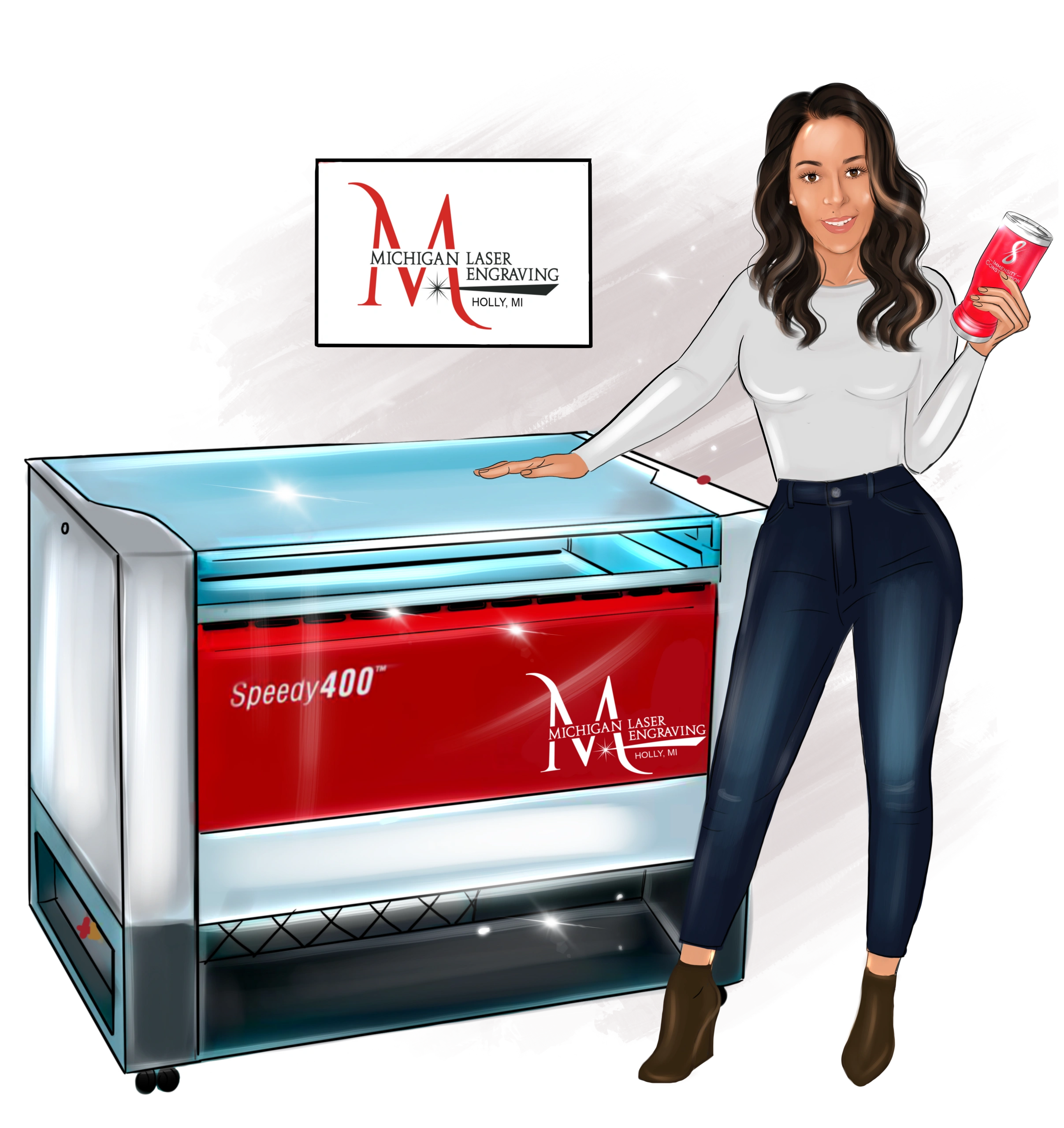 Michigan Laser Engraving - Mary Ann owner and operator.