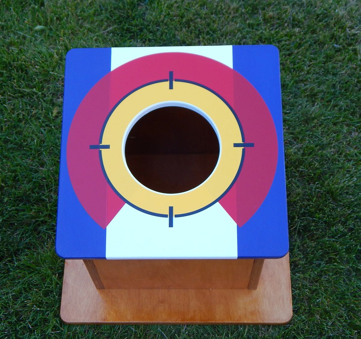 Custom Cornhole Airmail Practice Box Money Shot Baltic Birch