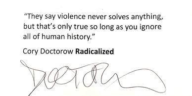 Cory Doctorow autograph