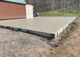 2026 Concrete Pad at Jackson River Sports Complex - Covington VA 