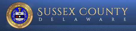Official seal and text for Sussex County, Delaware.