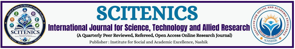 Banner for SCITENICS, an international open access science journal.