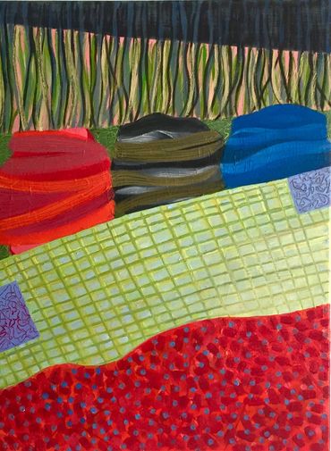 Relax in the Shade. 61x46cms oil on canvas £800