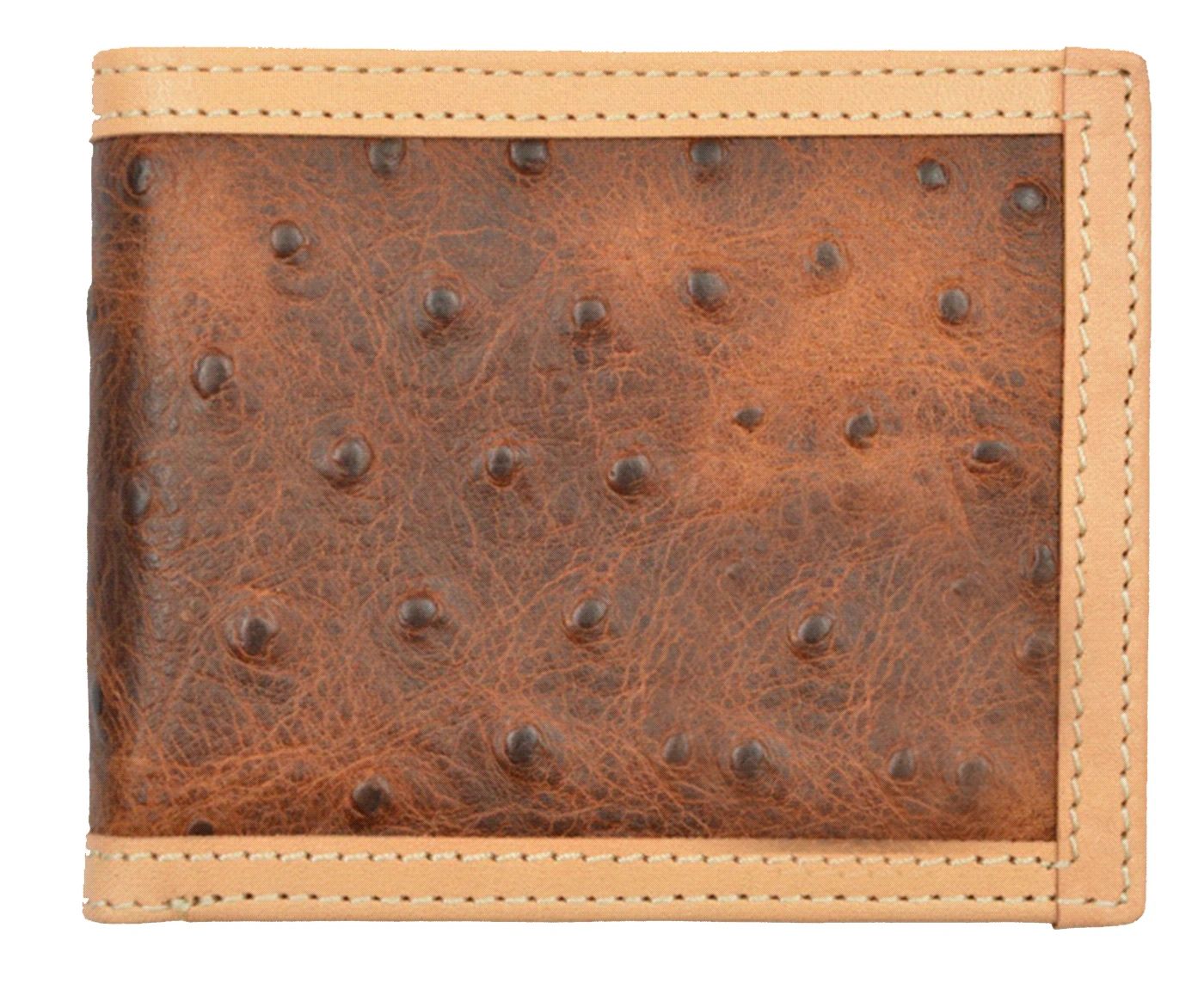 Personalized Llamas Genuine Leather Mens Bi-fold Wallet