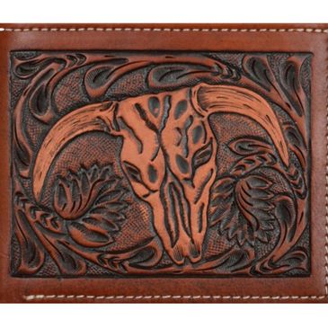 The Texas Gates Personalized Fine Leather Bifold Money Clip Wallet wit -  Holtz Leather