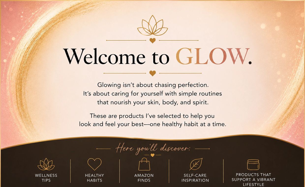 Welcome message emphasizing self-care and healthy habits.