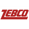 Zebco logo in bold red letters with a stylized design.
