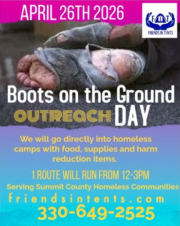 Outreach event for homeless support on April 26, 2026.