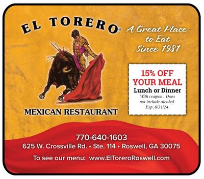 Mexican Restaurant El Torero in Roswell exclusive coupons only here 