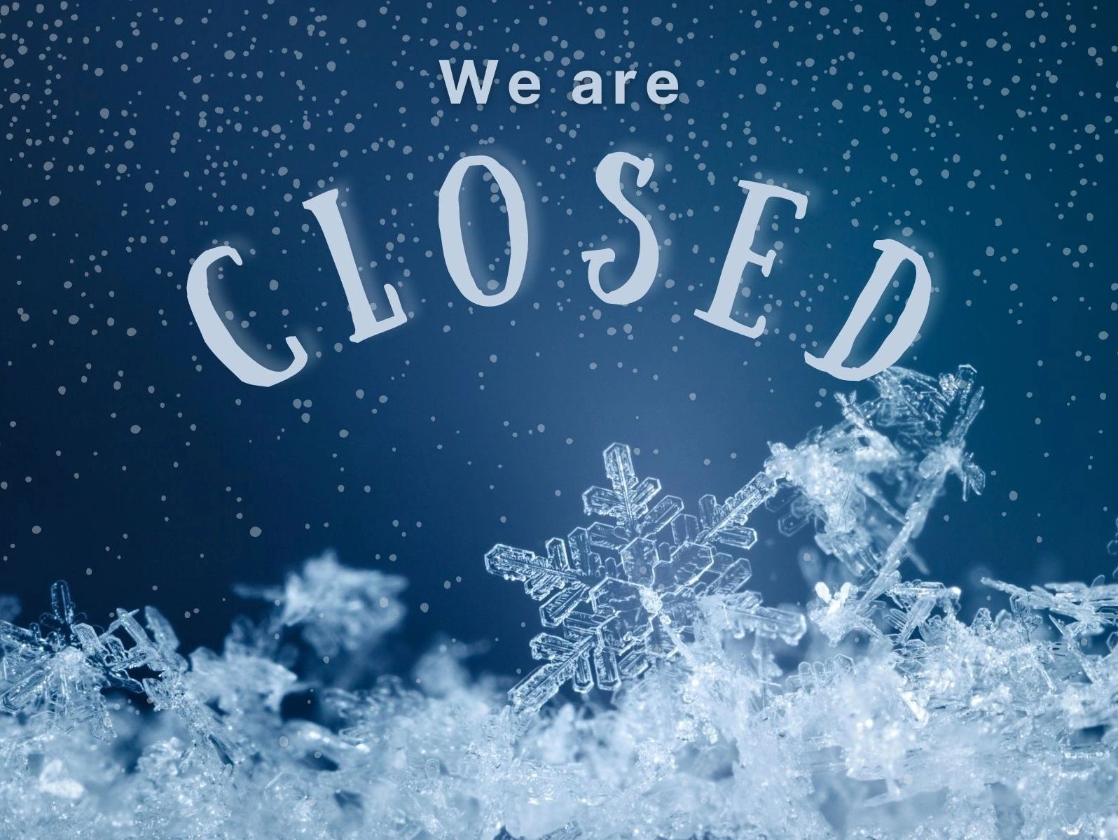 We're not open Tues  2.24 to allow towns get the roads safer. The office will remain closed today. 