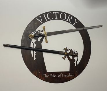 Custom sword display 