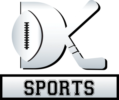 Logo combining football and hockey elements with 'DK Sports' text.