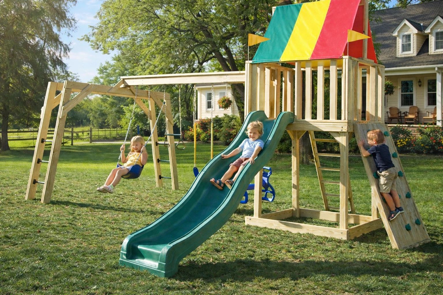 Custom Built Playsets for Your Backyard | Backyard Creations