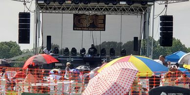 SL100 20 x 20 mobile stage.