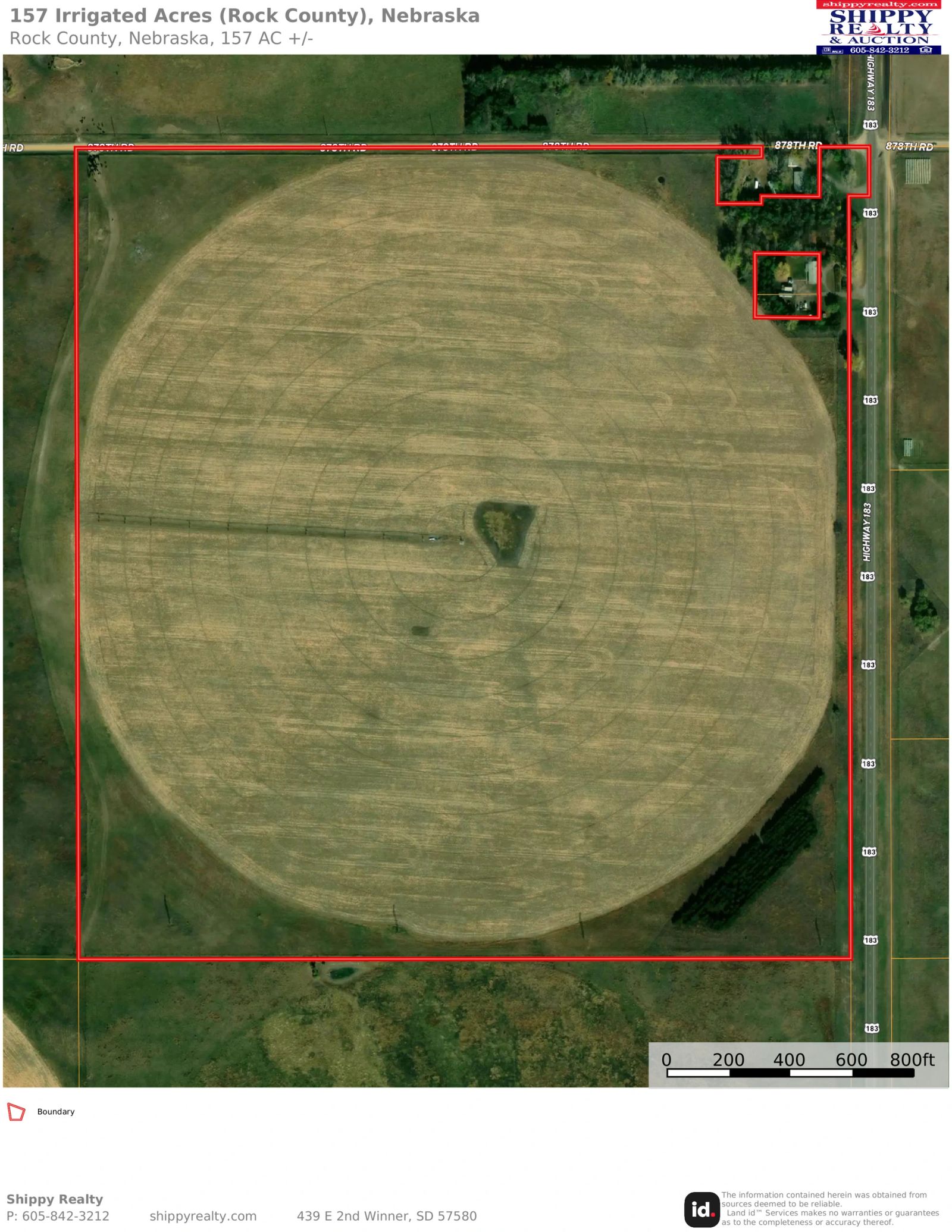 153 +/- Acres Irrigated Crop Land, Rock County, NE — Bassett, NE real estate photo thumbnail 14