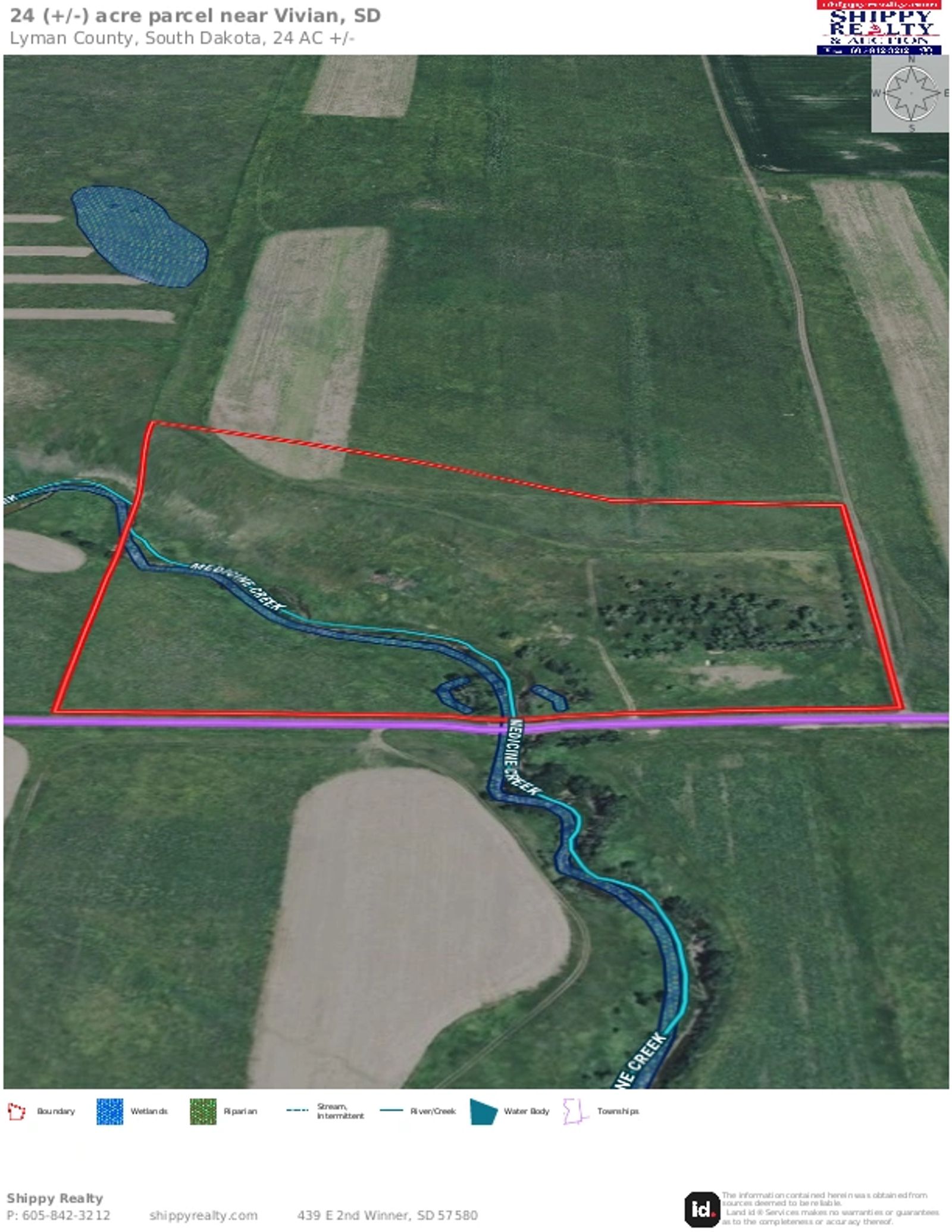 24 (+/-) Acres of Rural Residential Land, Vivian, SD — Vivian, SD real estate photo thumbnail 17