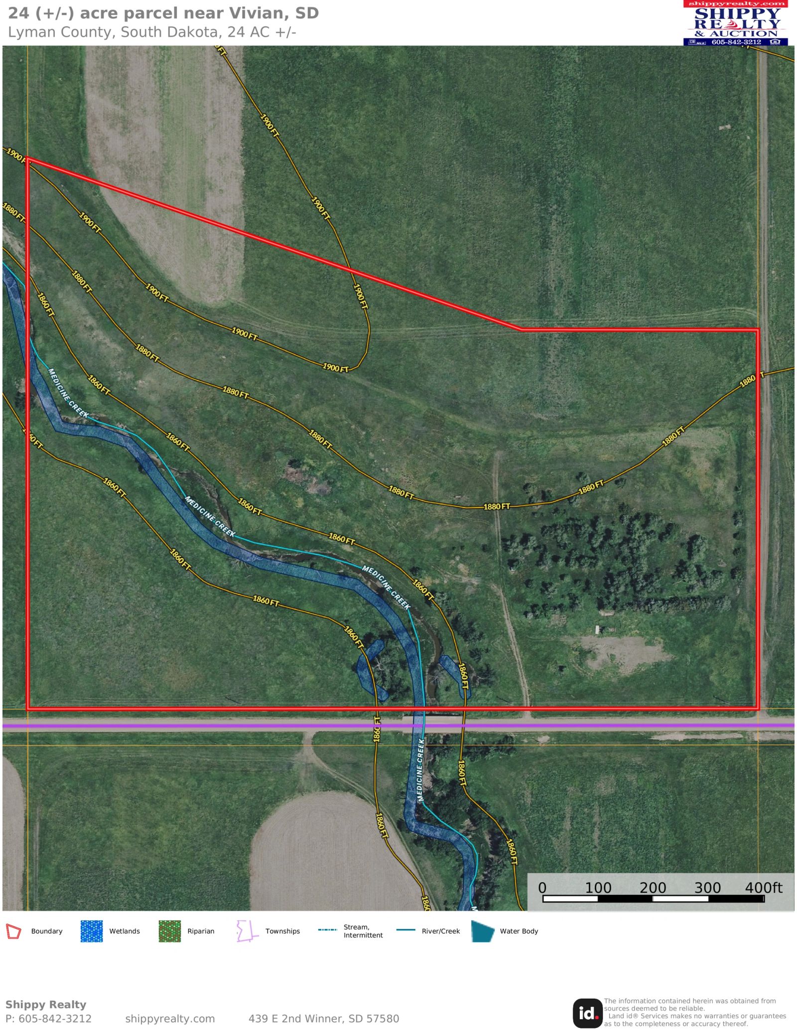 24 (+/-) Acres of Rural Residential Land, Vivian, SD — Vivian, SD real estate photo thumbnail 16