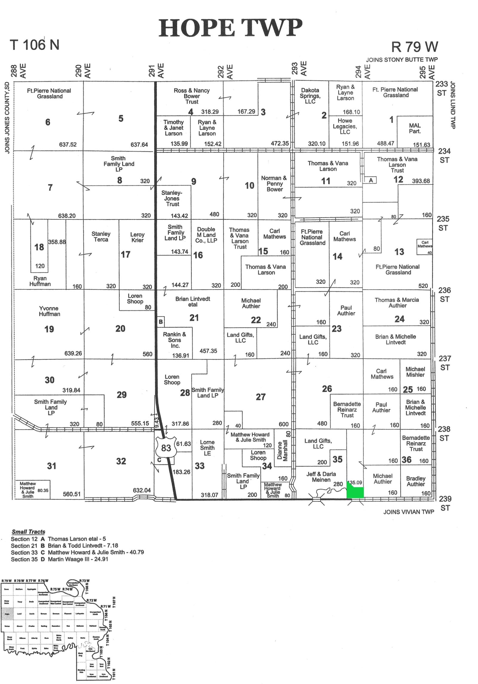 24 (+/-) Acres of Rural Residential Land, Vivian, SD — Vivian, SD real estate photo thumbnail 20