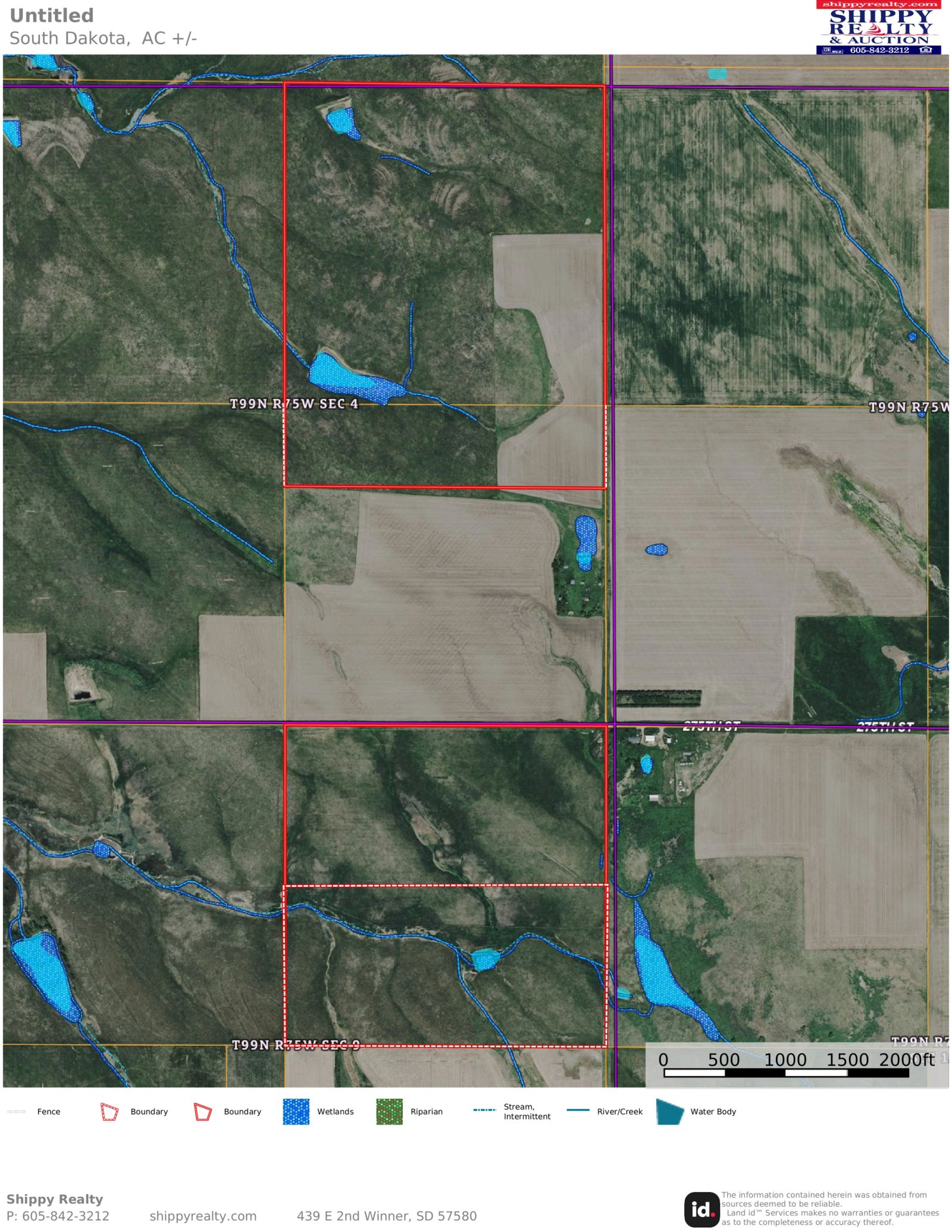 280 +/- Acres Pasture/Crop Land, Plainview Twp, Tripp Co, SD — Winner, SD real estate photo thumbnail 28