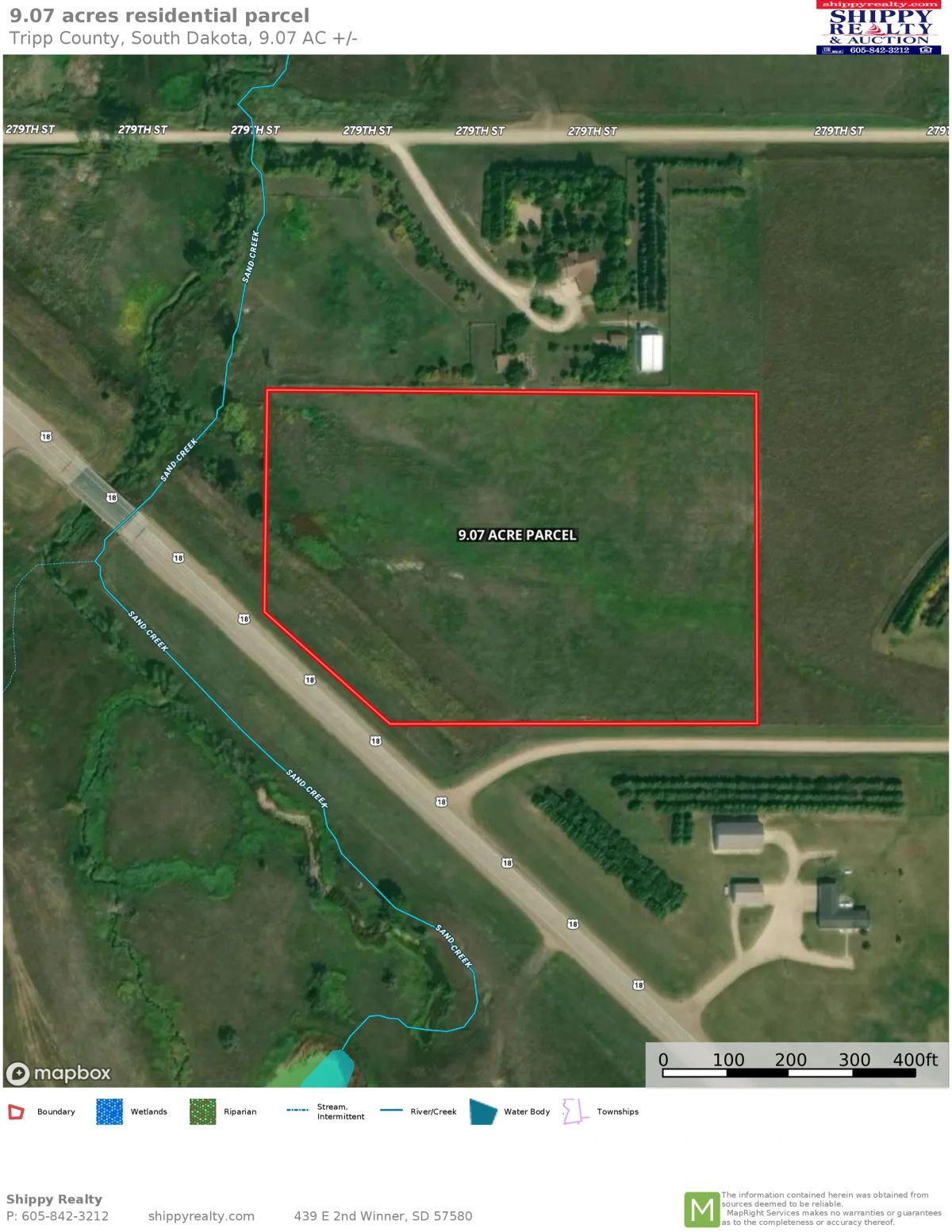 Large Residential Lot (9.07 Acres), Winner, SD