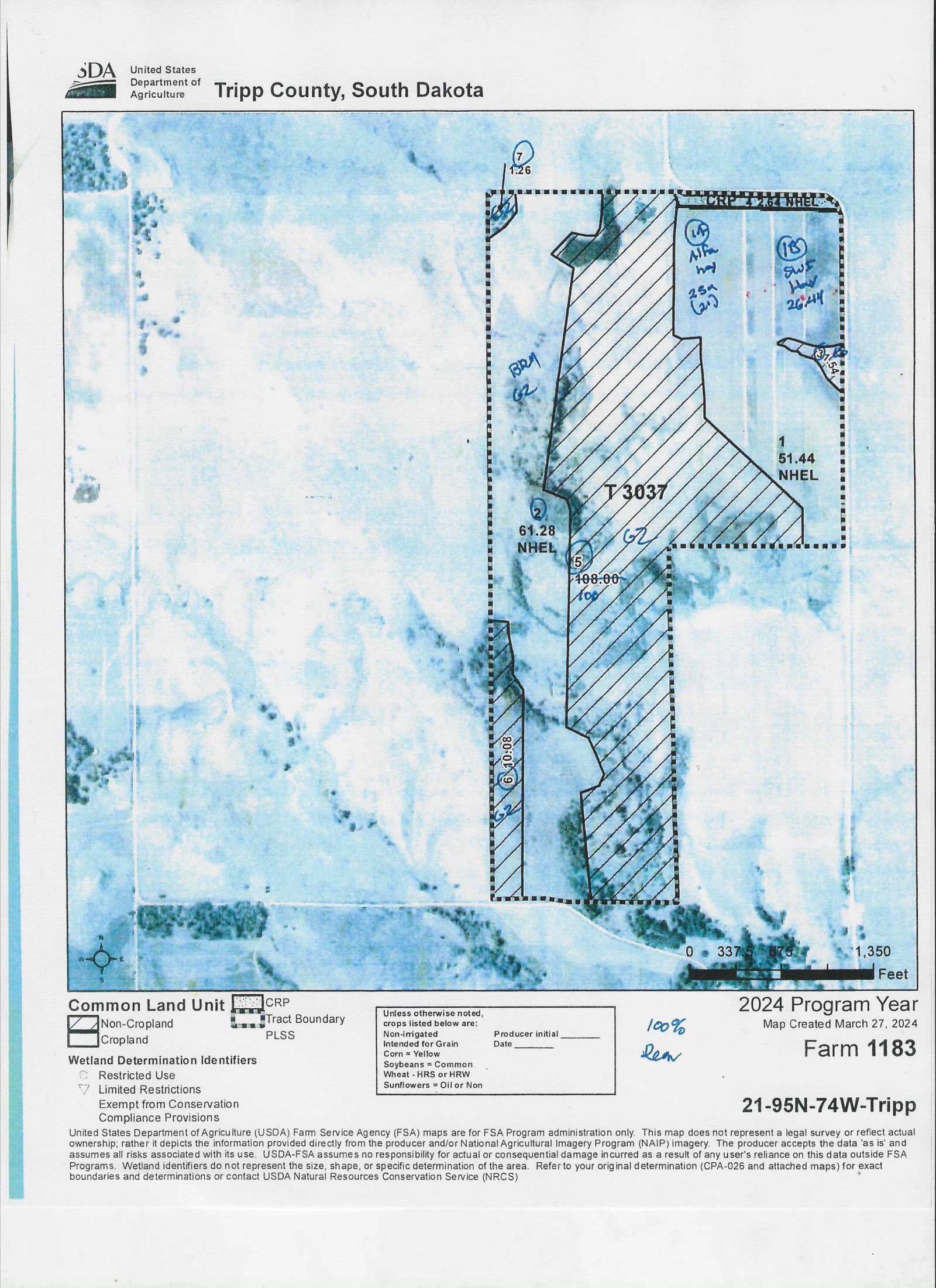 240 +/- Acres Pasture Land, Valley Twp, Tripp Co, SD — Winner, SD real estate photo thumbnail 38