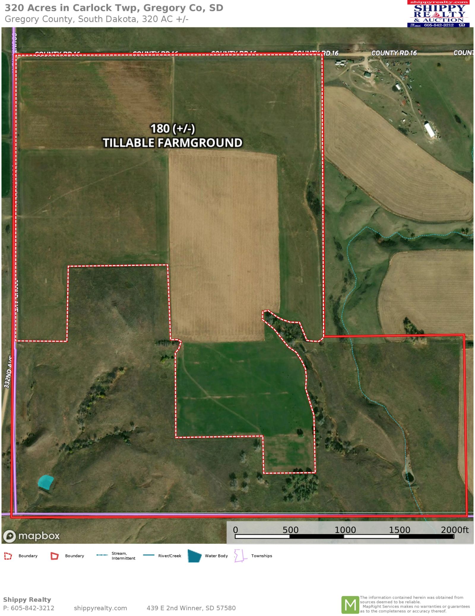 320 +/- Acres Crop/Hay, Carlock Twp, Gregory Co, SD — Dallas, SD real estate photo thumbnail 14