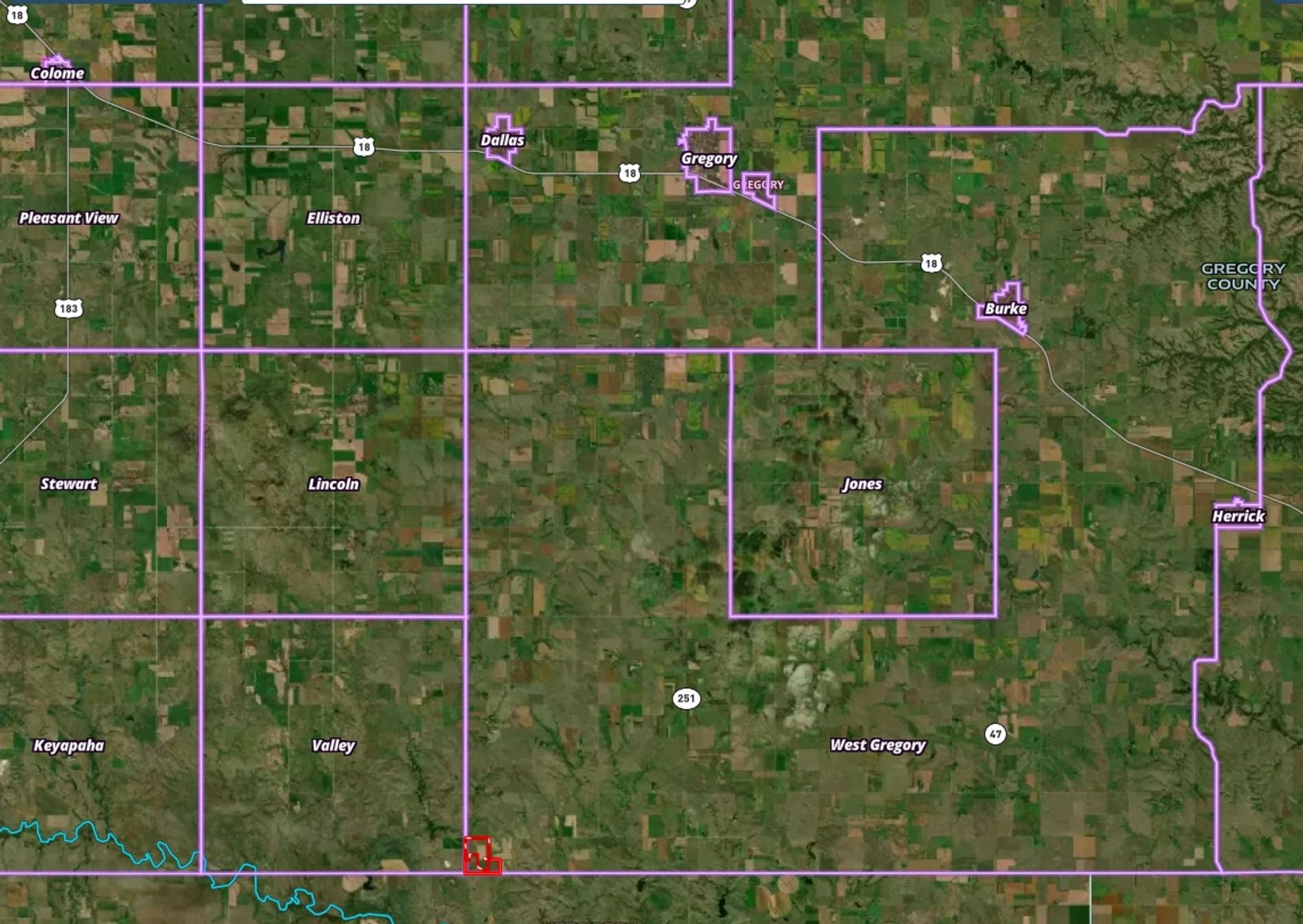 320 +/- Acres Crop/Hay, Carlock Twp, Gregory Co, SD — Dallas, SD real estate photo thumbnail 17