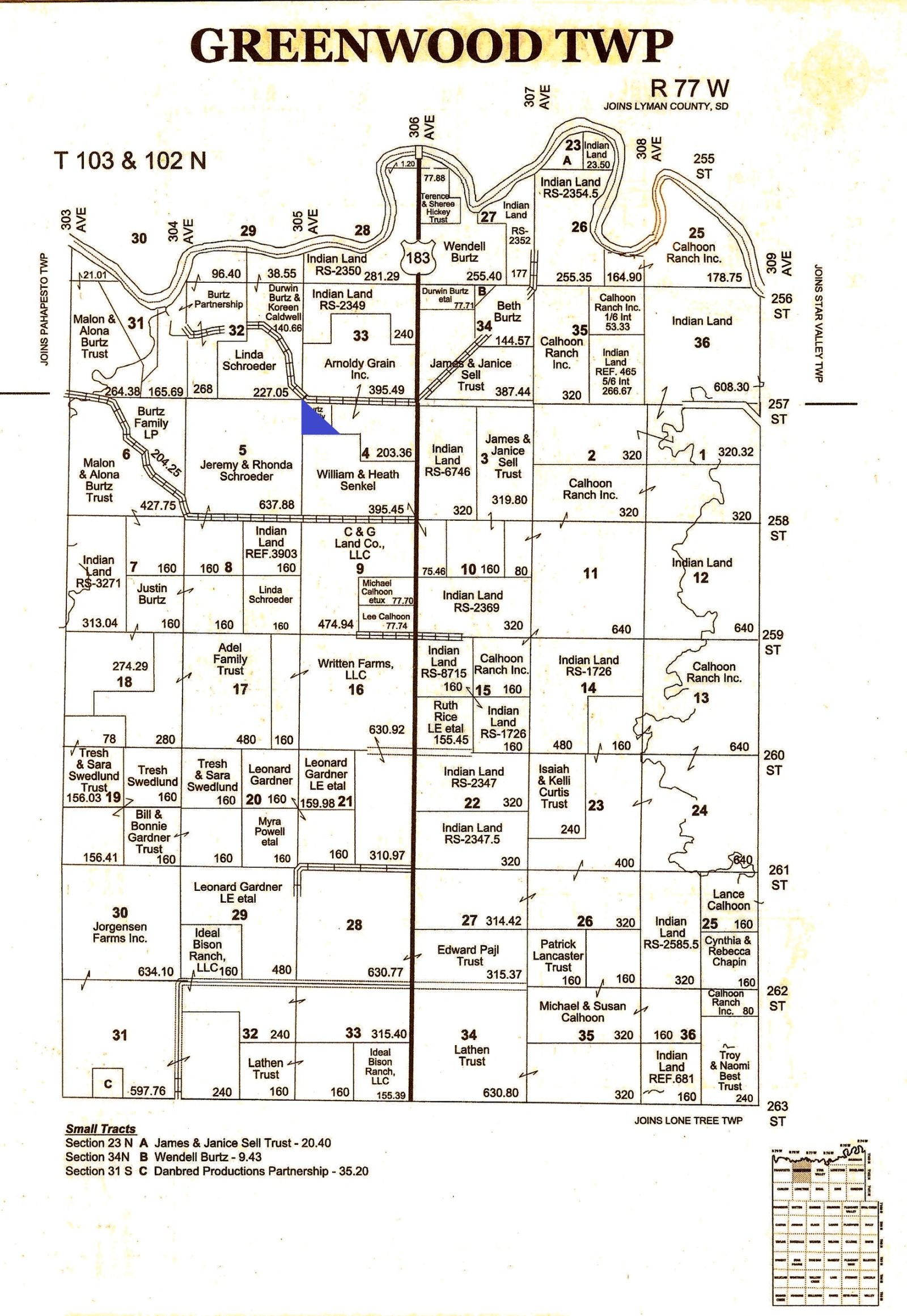 31 (+/-) Acres, Greenwood Twp, Tripp County, SD — Winner, SD real estate photo thumbnail 19