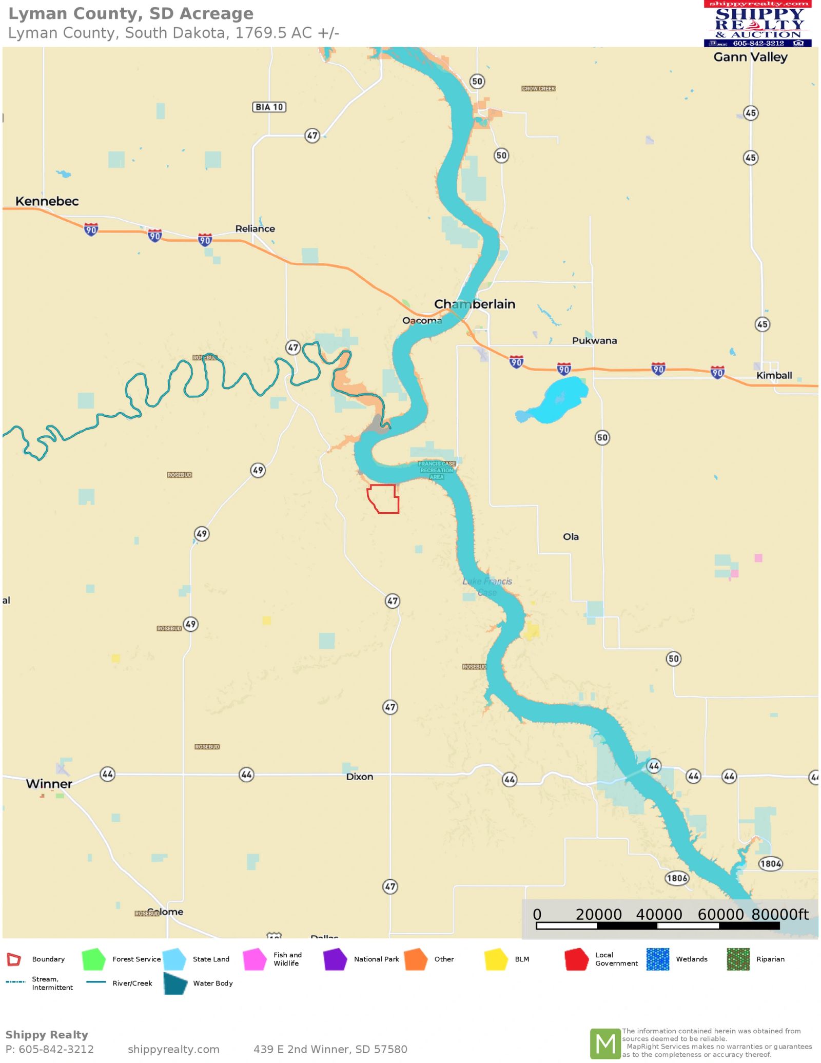 1,769 Acres of Grazing Land, Lyman County, SD — Iona, SD real estate photo thumbnail 26