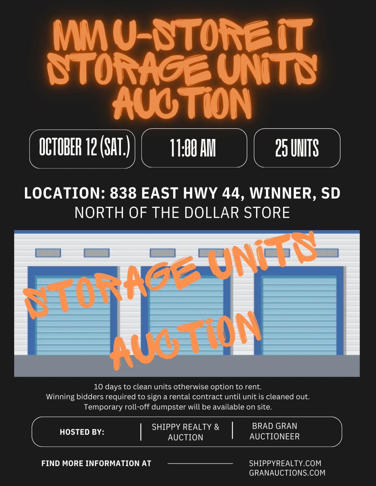 MM U-Store It Storage Units Auction — Winner, SD