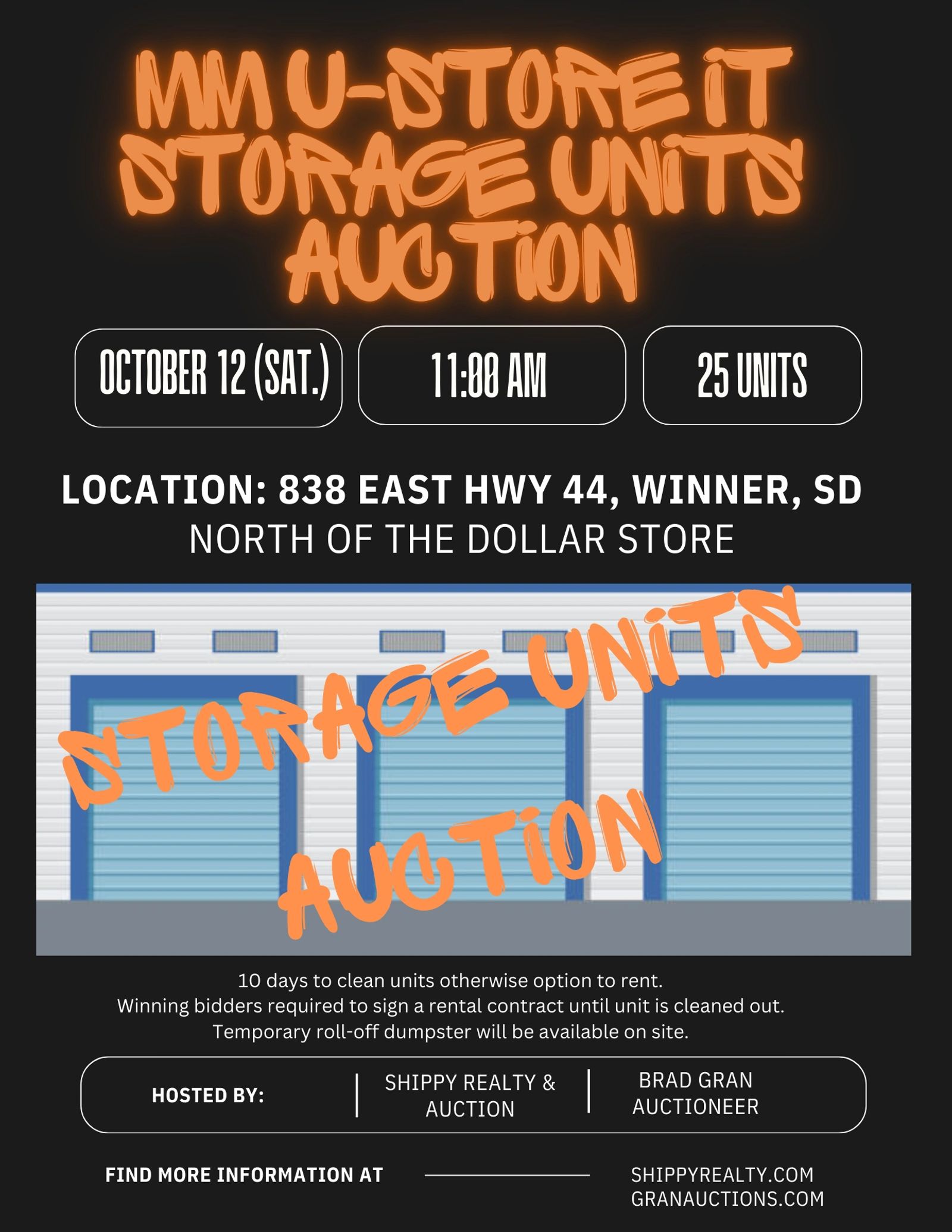 MM U-Store It Storage Units Auction — Winner, SD — Storage Units Auction in Winner, SD — photo 1 of 2