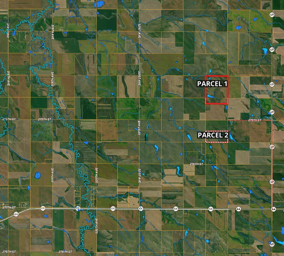 280 +/- Acres Pasture/Crop Land, Plainview Twp, Tripp Co, SD