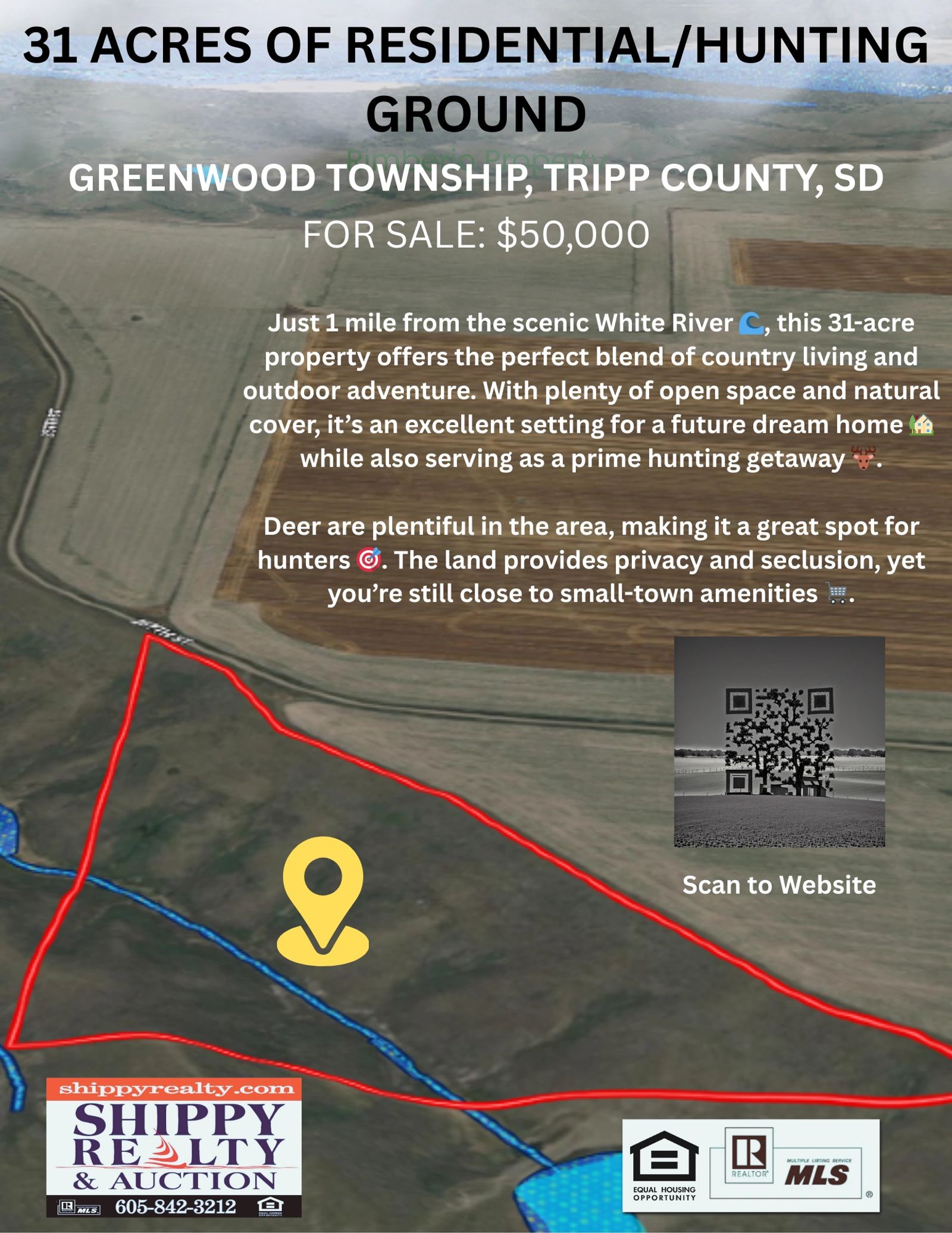 31 (+/-) Acres, Greenwood Twp, Tripp County, SD — Winner, SD real estate photo thumbnail 18